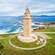 The stone Tower of Hercules standing next to the coastline